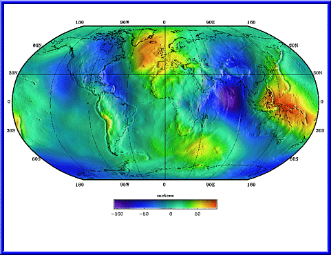 EGM96 Geoid courtesy of J. Frawley/NASA GSFC