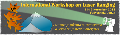 18th International Workshop on Laser Ranging Banner